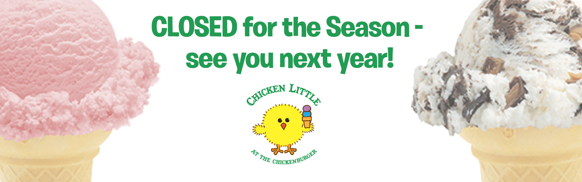 Chicken Little Closed for season web banner2000x650